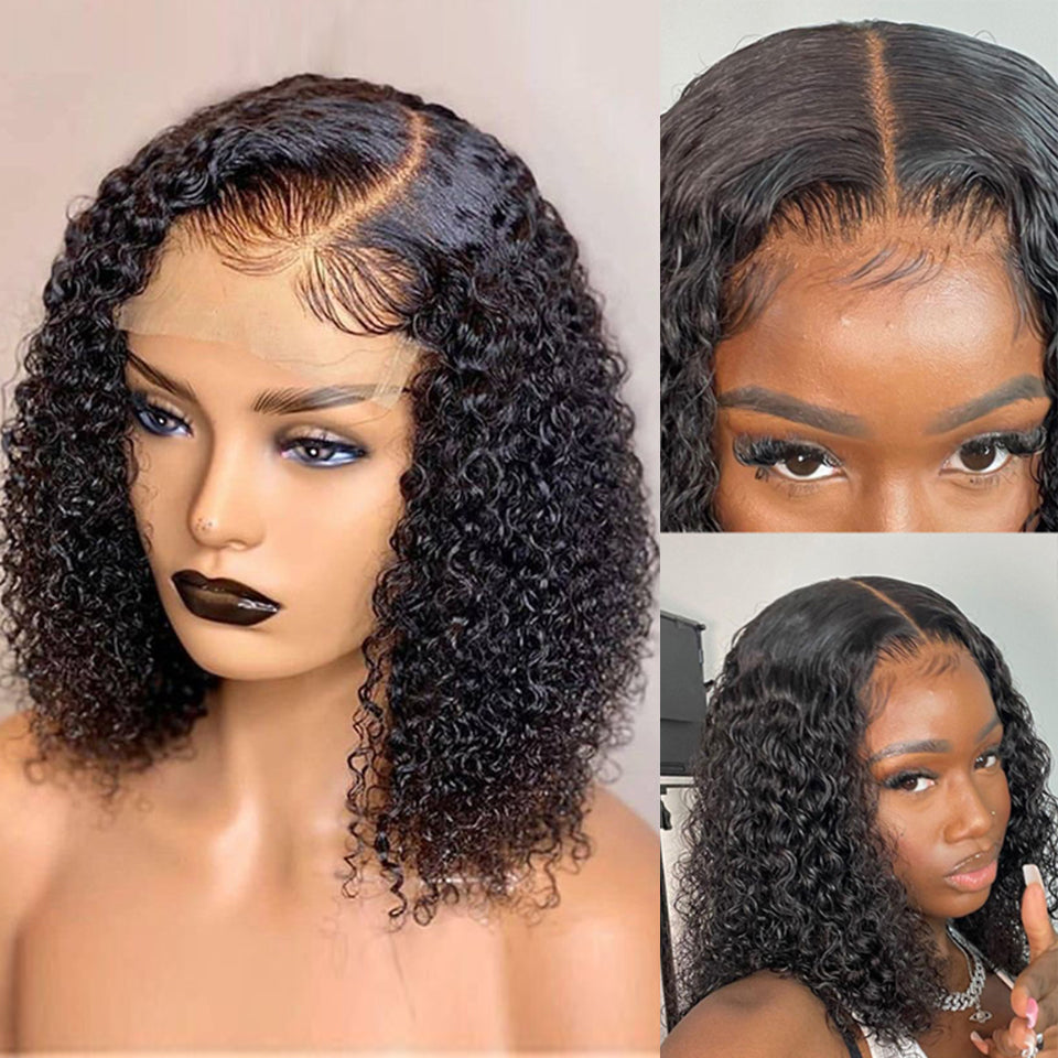 Deep Water Wave Lace Frontal Curly Hair Wigs