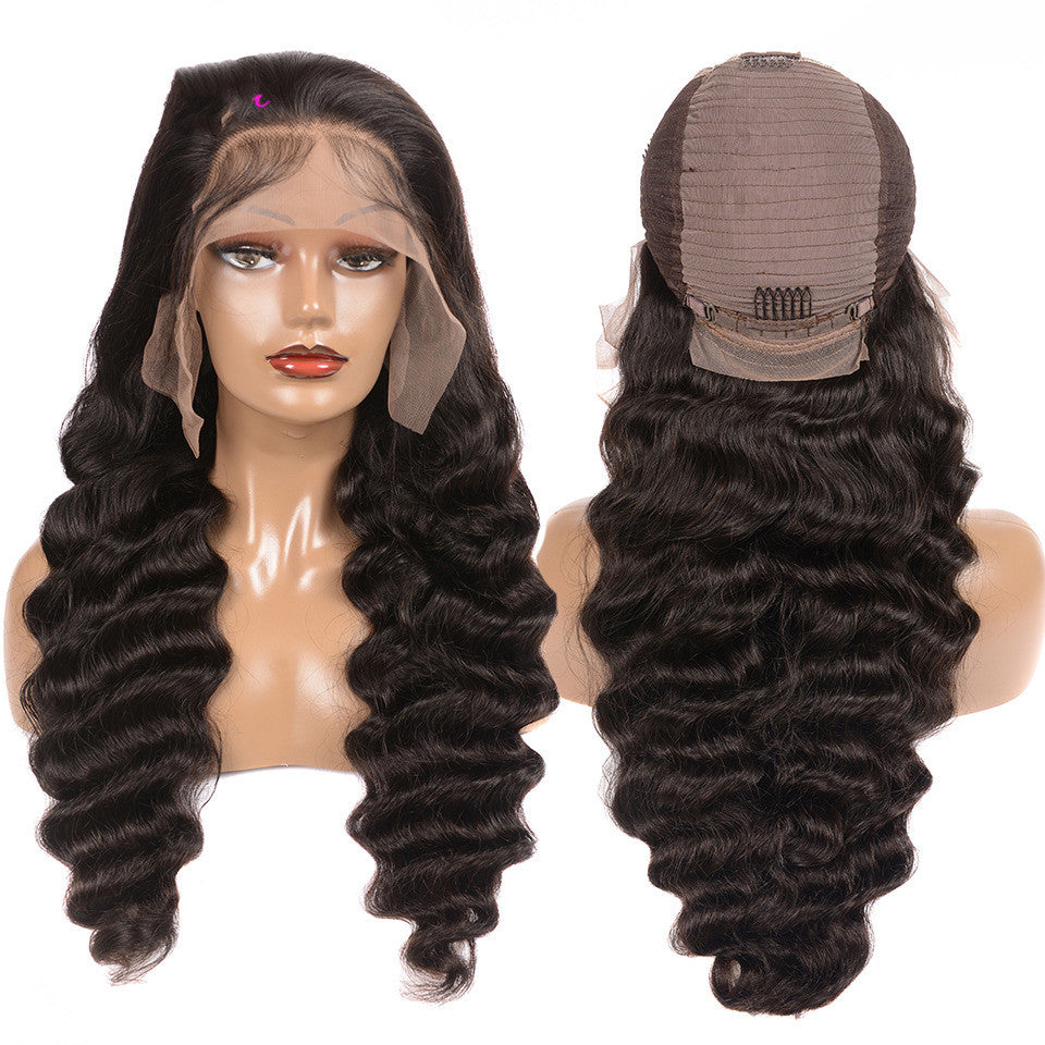 Human Hair Loose Deep Lace Frontal Wigs