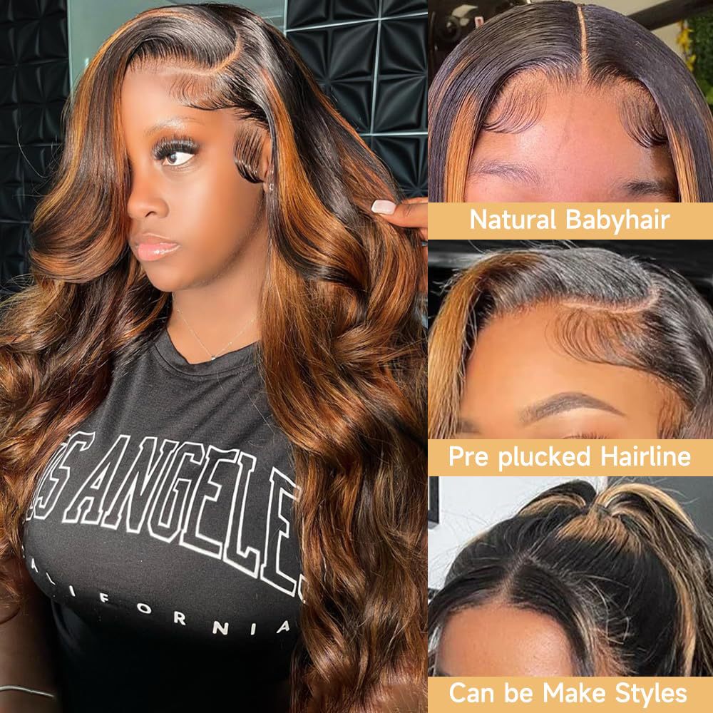 Brown Medium Long Curly Hair Wigs