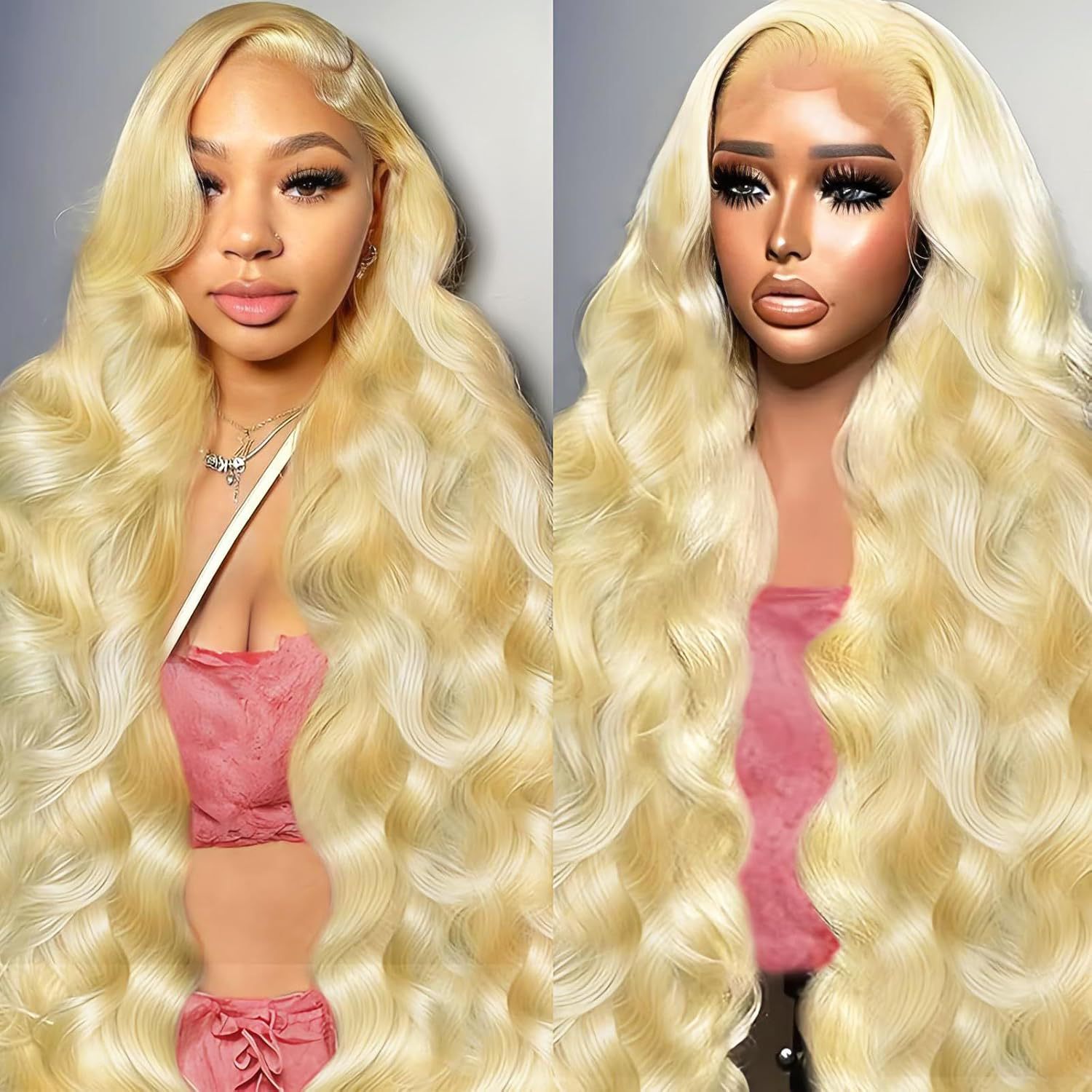 Hand-woven Front Lace Synthetic Wigs