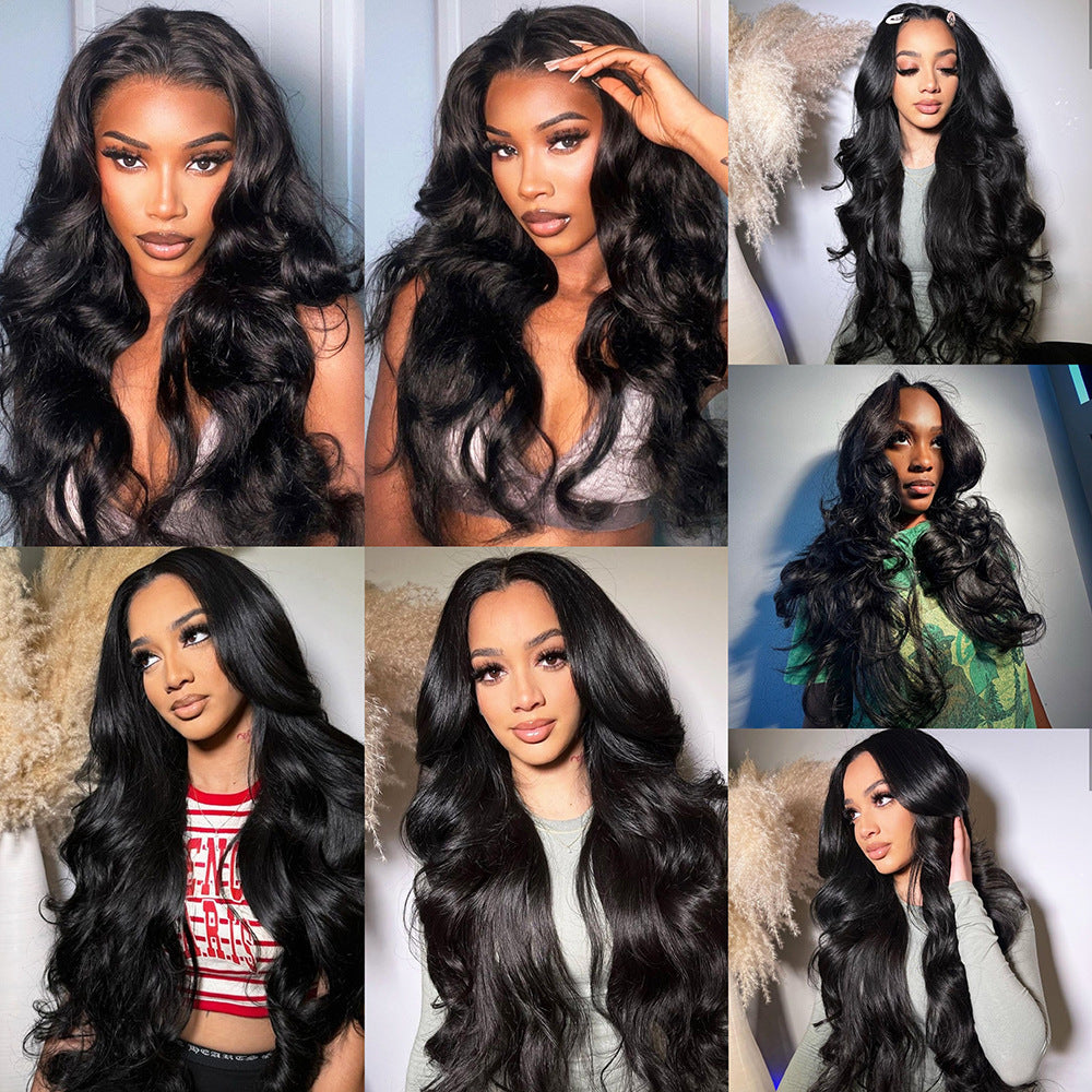 Mid-length Wave Front Lace Synthetic Wigs