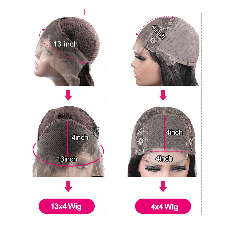 Colored Medium Length Straight Hair Wigs