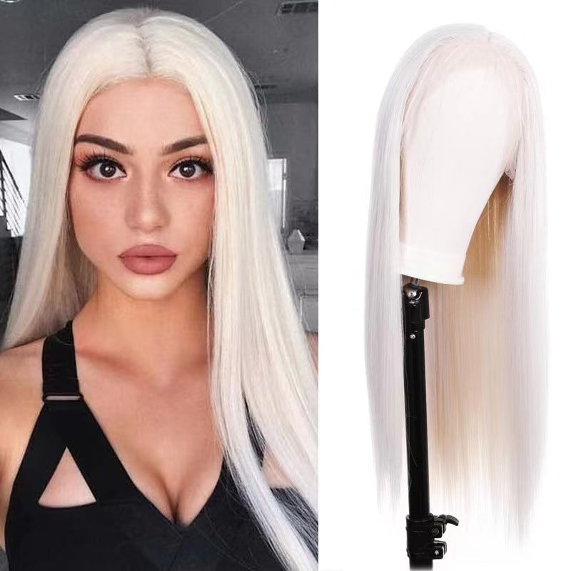 Front Lace Mid-length Synthetic Wigs