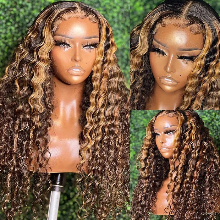 Water Wave Lace Front Human Hair Wigs