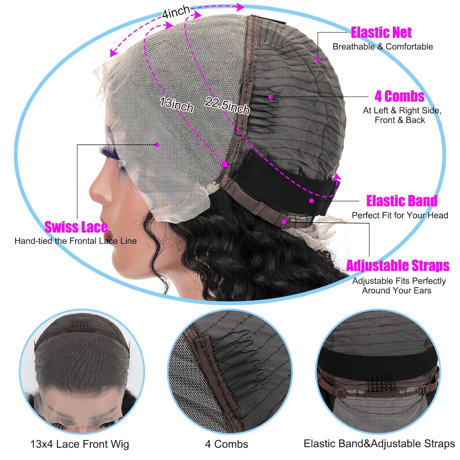Front Lace Human Hair Wigs