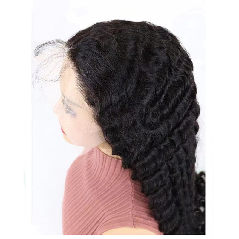 Solid Color Half Lace Hair Human Wigs