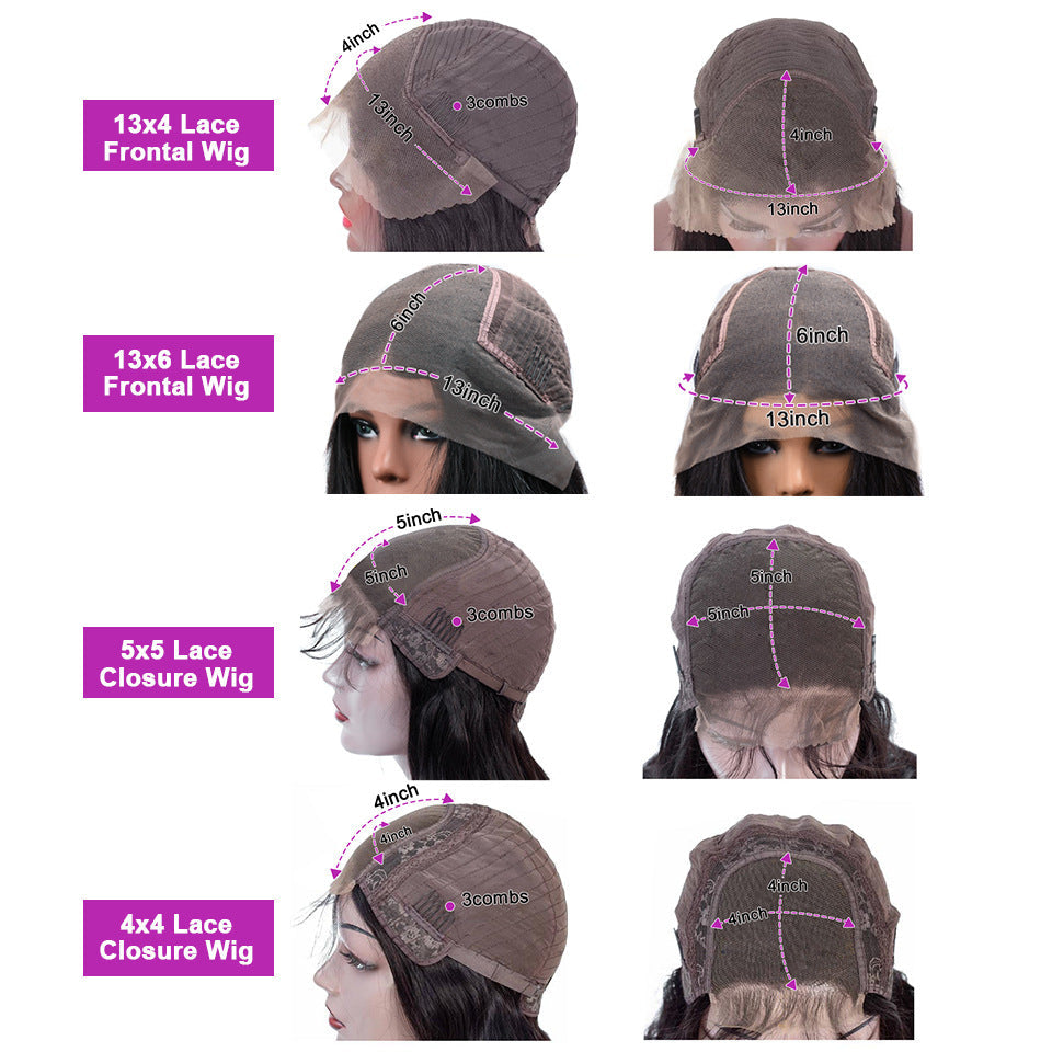 Personalized Lace Headgear Human Hair Wigs