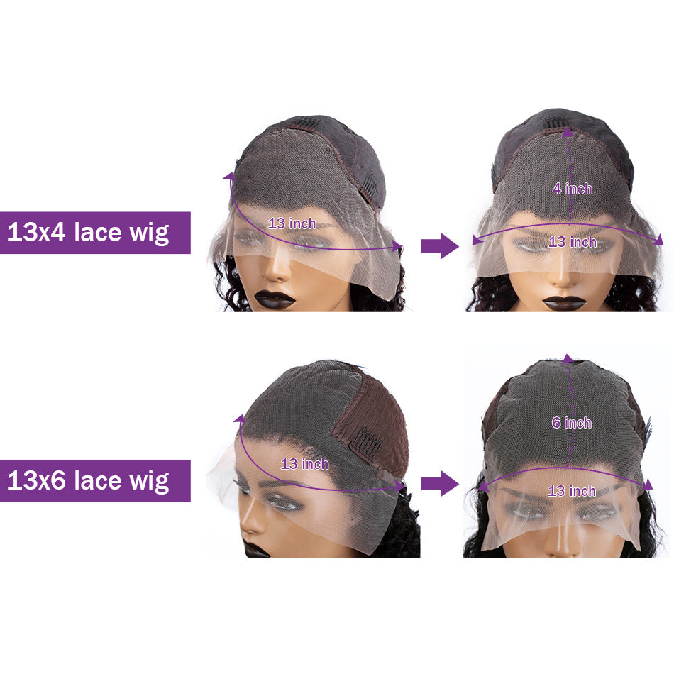 Wavy Brown Lace Front Hair Human Wigs