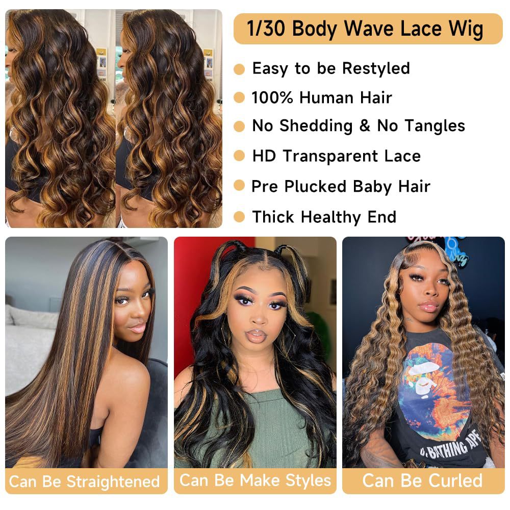 Brown Medium Long Curly Hair Wigs