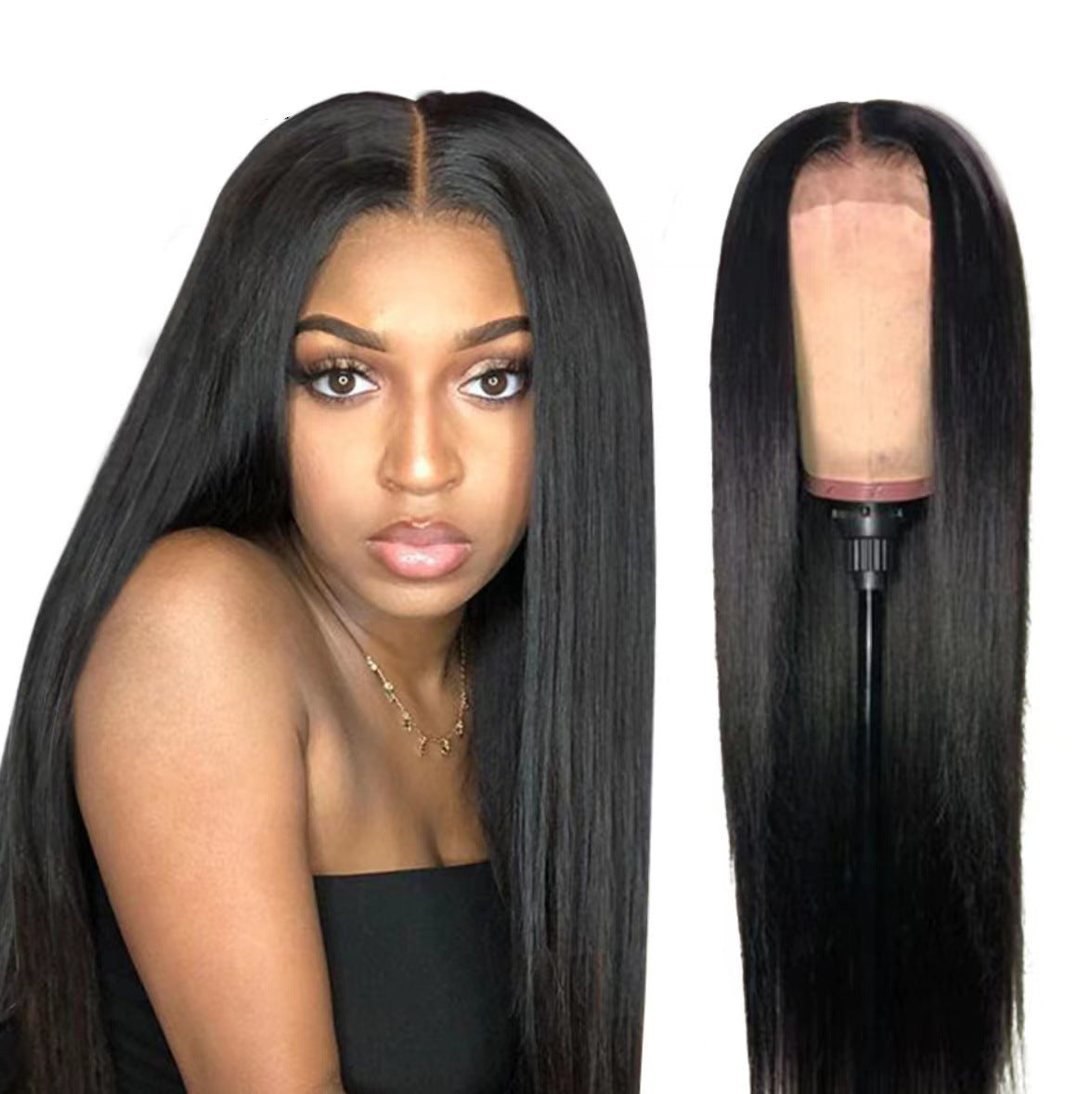 Front Lace Mid-length Synthetic Wigs