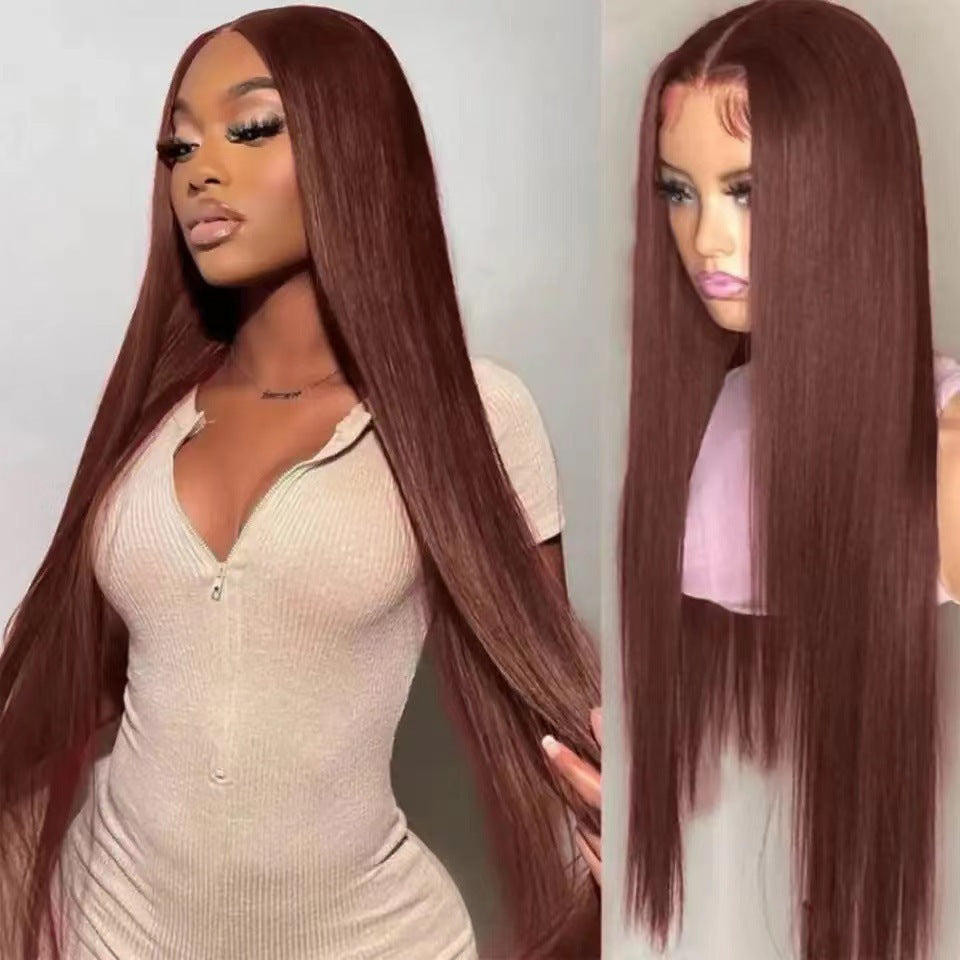 Front Lace Mid-length Synthetic Wigs